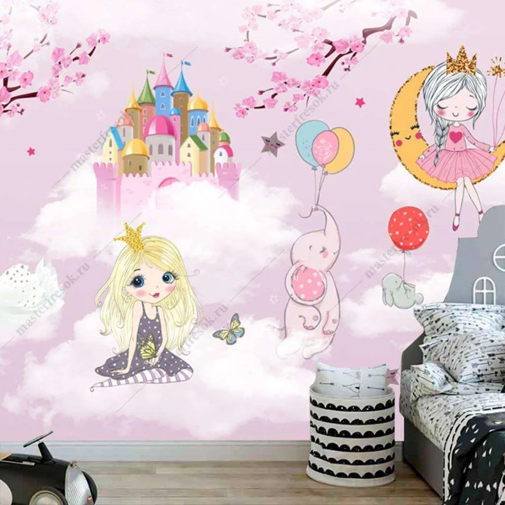 Фотообои в интерьере город принцесс  12-937 фото