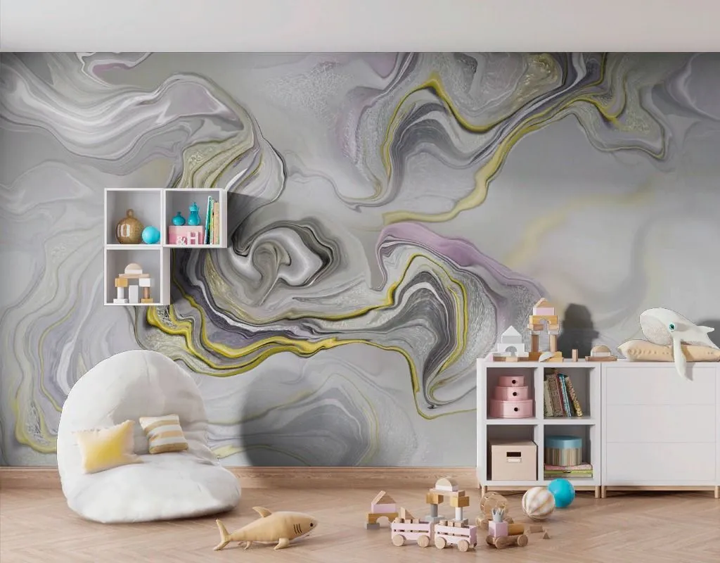 Фотообои в интерьере оникс серый  13-737 фото