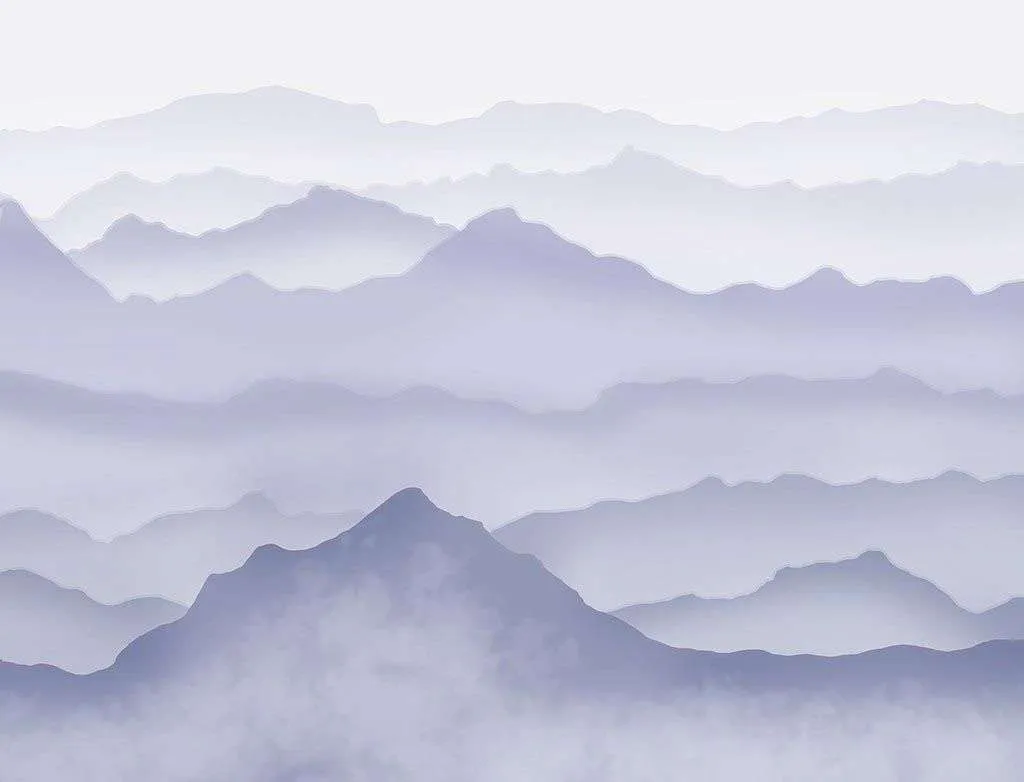 Фотообои в интерьере абстракция горы подростку  12-1539 фото