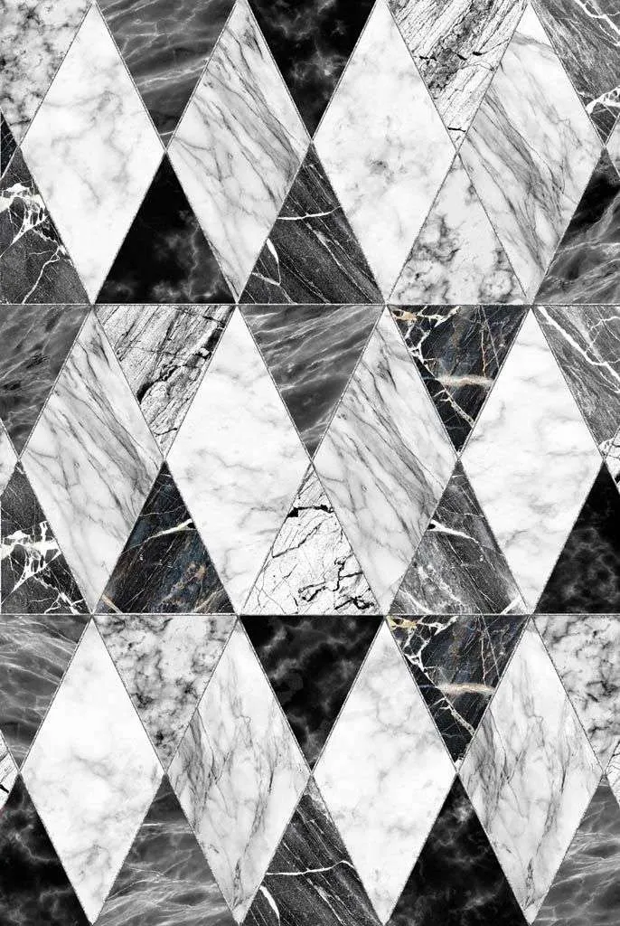 Фотообои в интерьере черно белая геометрия  10-760 фото