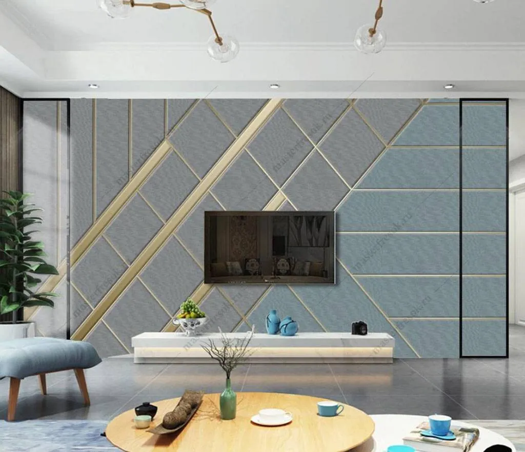 Фотообои Золотой квадрат  16-091