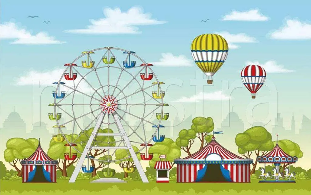 Фотообои в интерьере карусели  15-054 фото