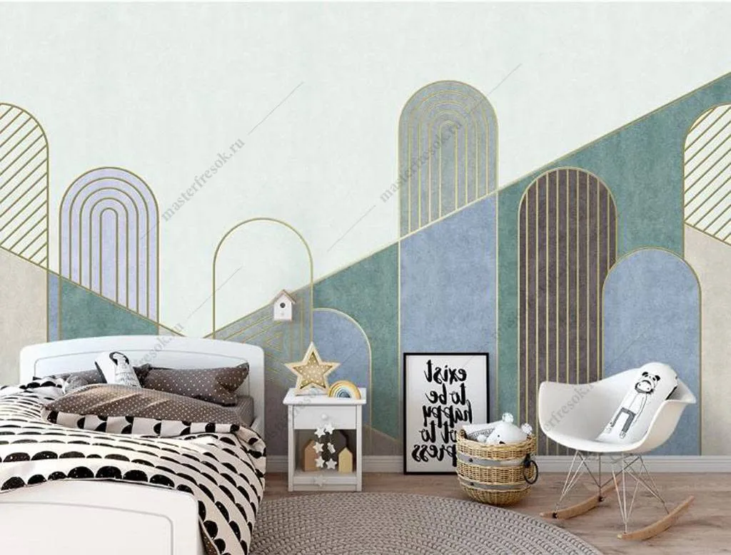 Фотообои Ритм из полосок  16-101