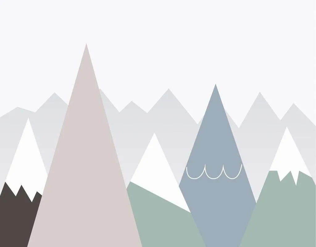 Фотообои в интерьере снежные горы  14-640 фото