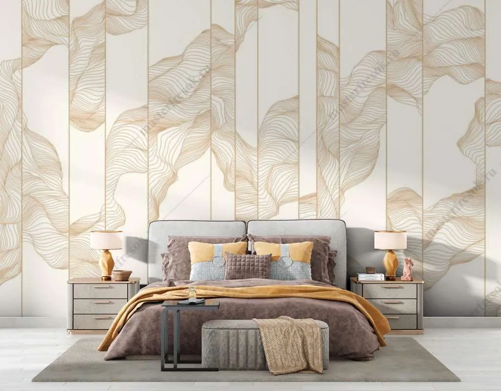 Фотообои Бесшовные обои на стену:  Линии абстрактные. Артикул: 14-658  