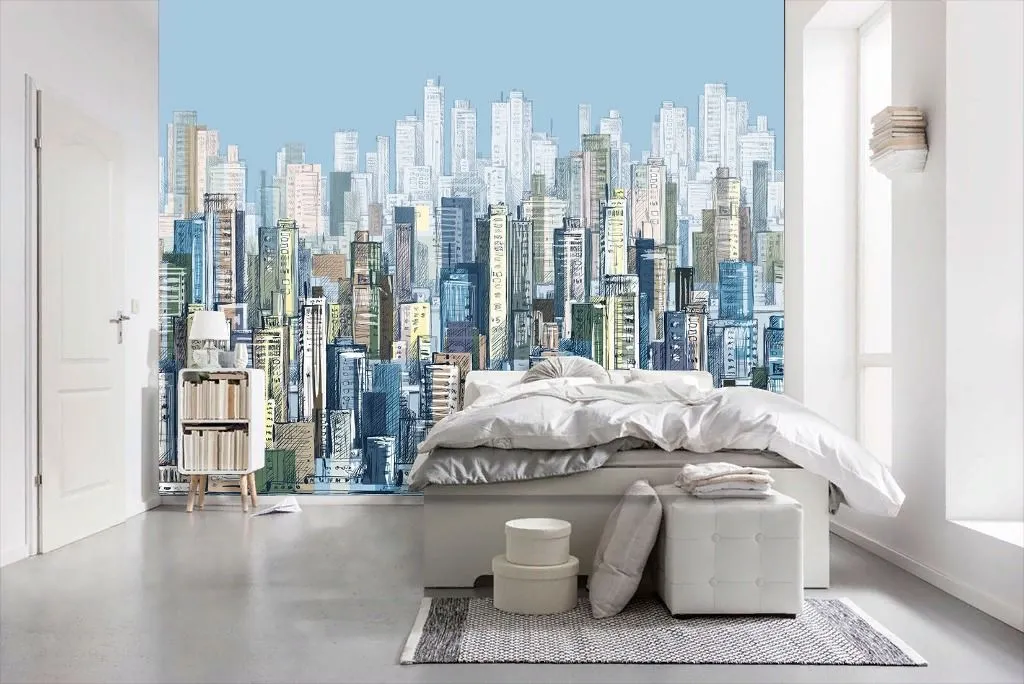 Фотообои в интерьере небоскребы  9-1927 фото