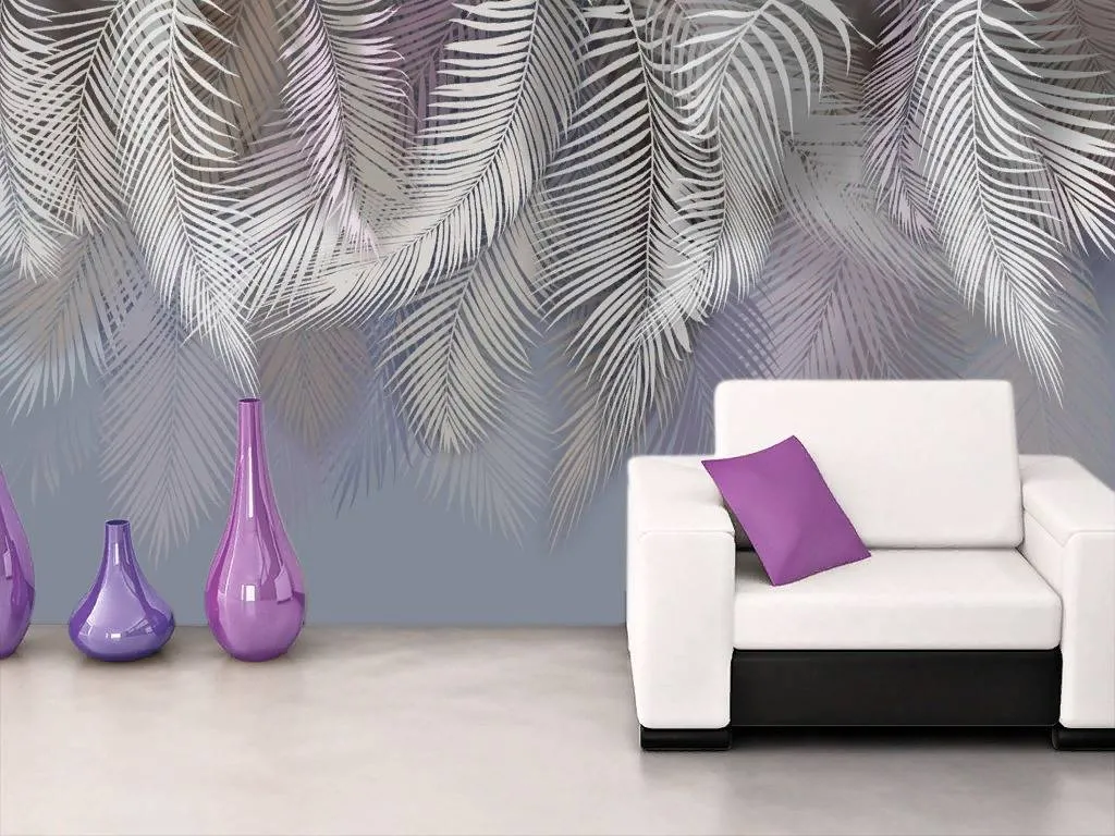 Фотообои Листья пальмы пушистые  13-245