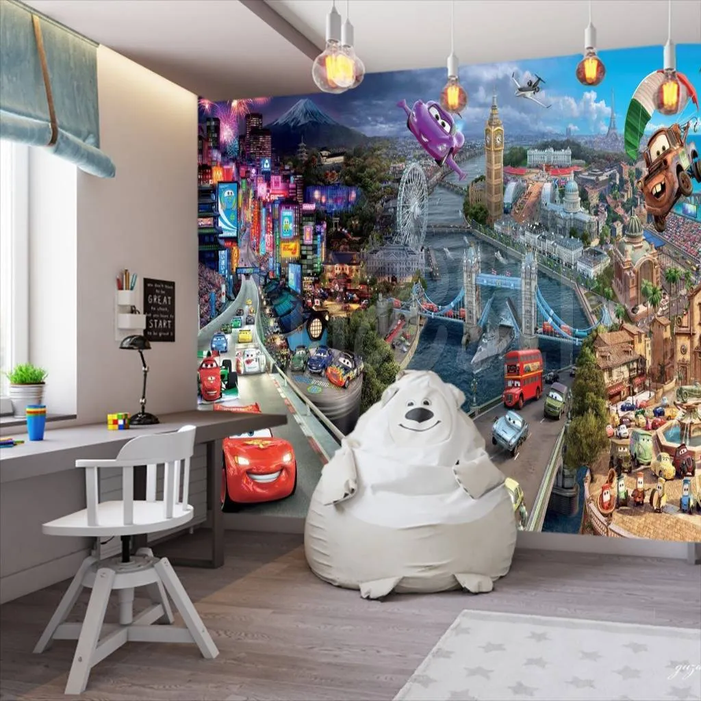 Фотообои в интерьере тачки в городе  3-093 фото