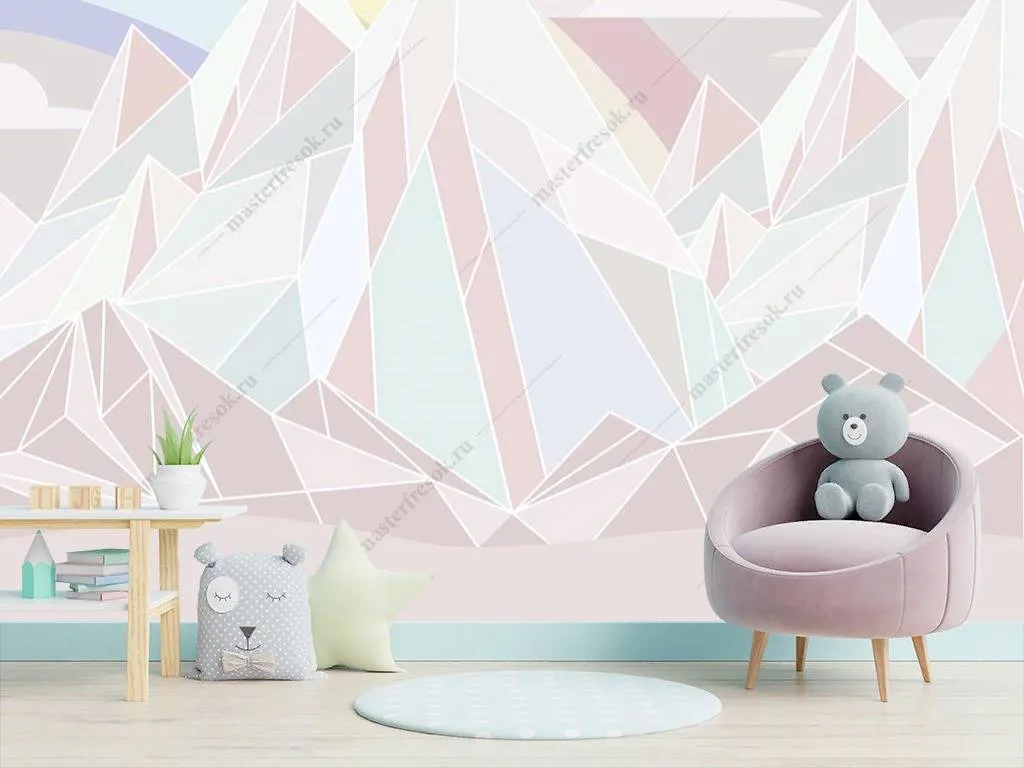 Фотообои Радужные горы  14-090