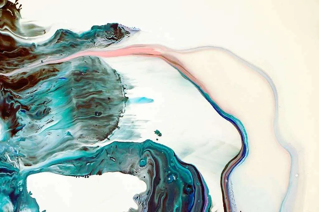 Фотообои в интерьере зеленые штрихи  9-1351 фото