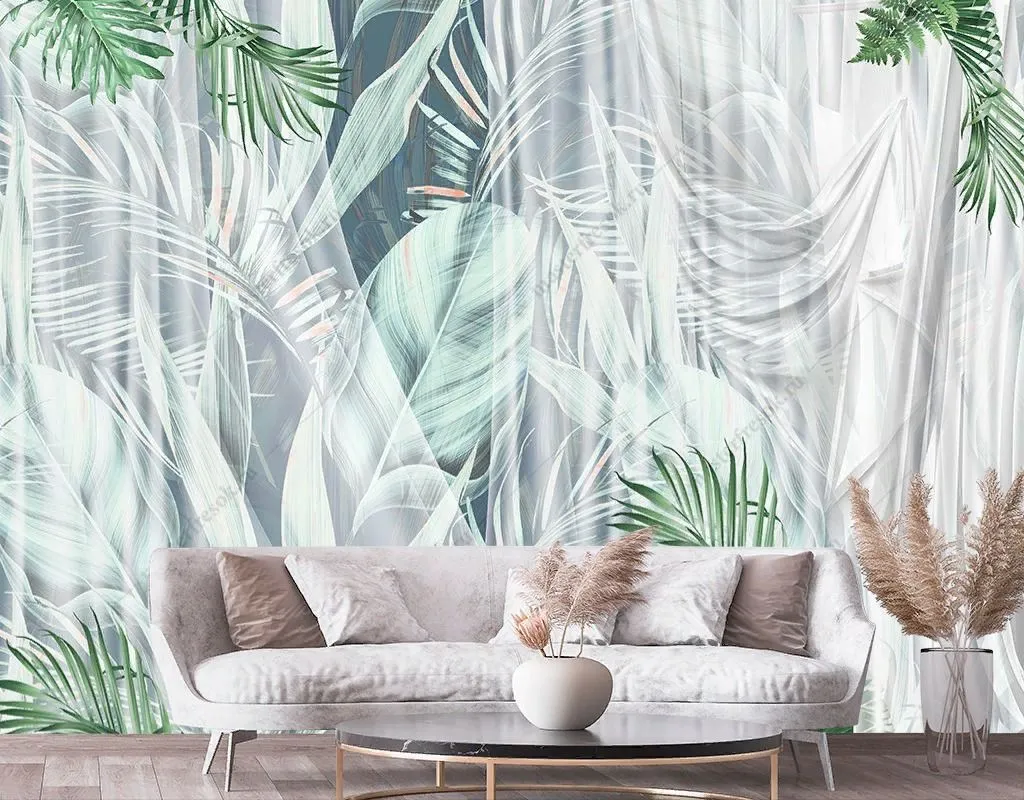 Фотообои в интерьере гавайский стиль  9-1742 фото