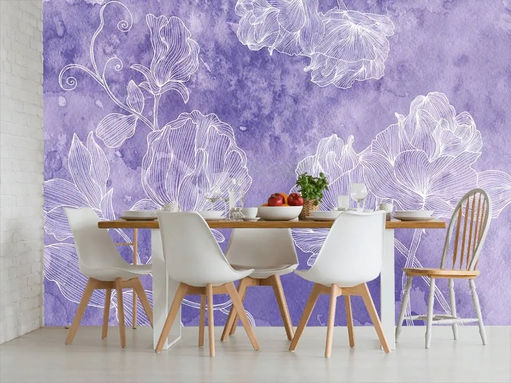 Фотообои Сиреневые кружева  14-089