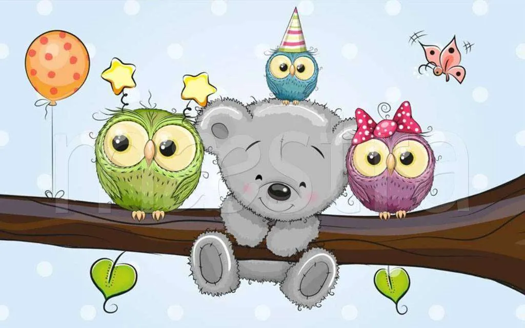 Фотообои в интерьере посиделки на ветке  15-221 фото