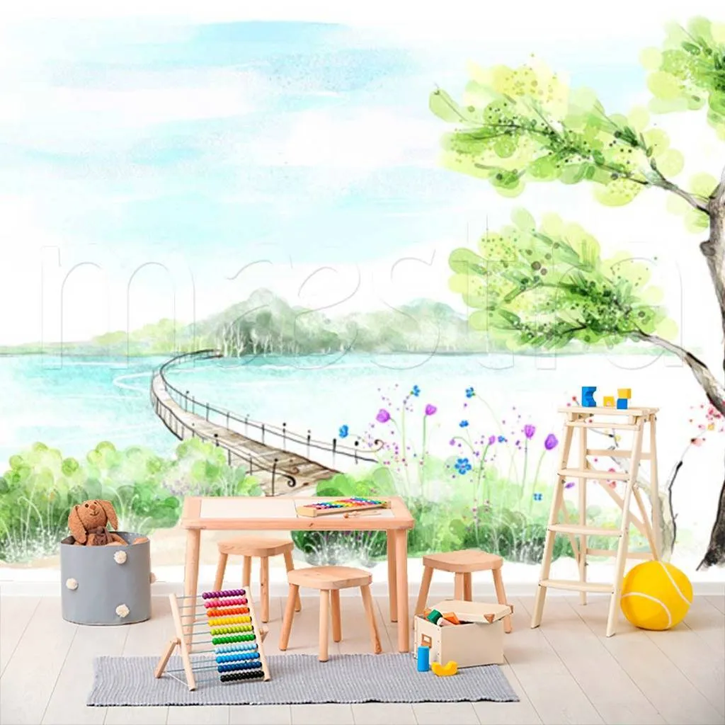 Фотообои Мост через реку  12-293