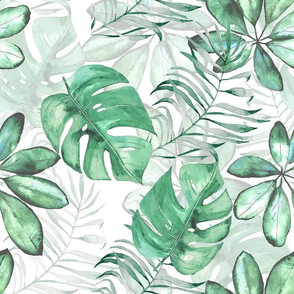 Фотообои в интерьере тропические листья  9-1803 фото