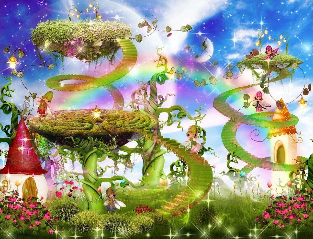 Фотообои в интерьере феи в саду  19-0182 фото