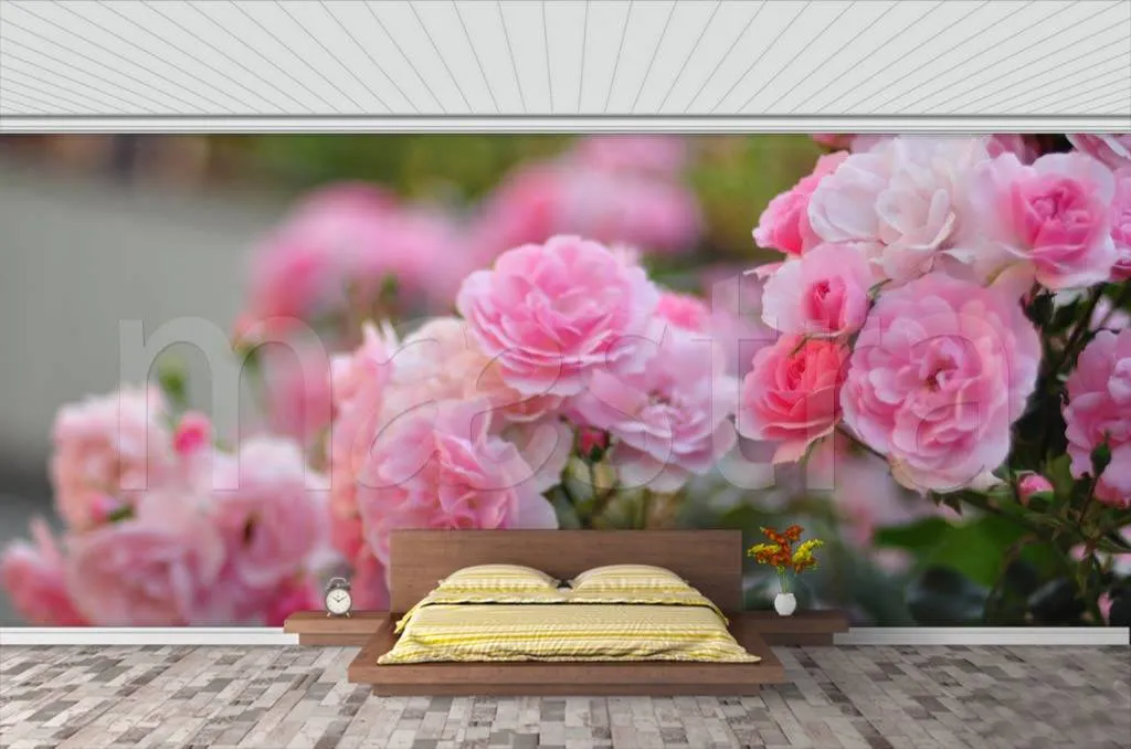 Фотообои Букет цветов розовых 3d  3-162