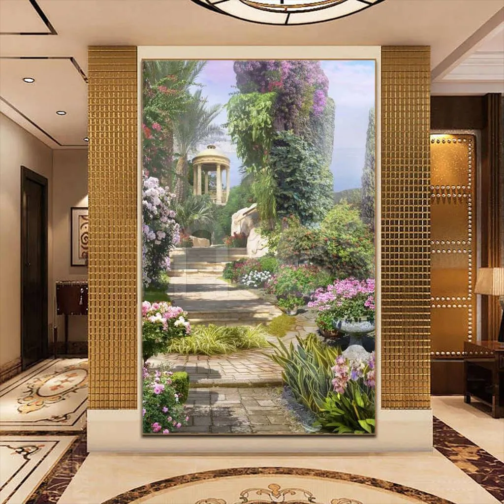 Фотообои в интерьере живописная лестница  7-349 фото