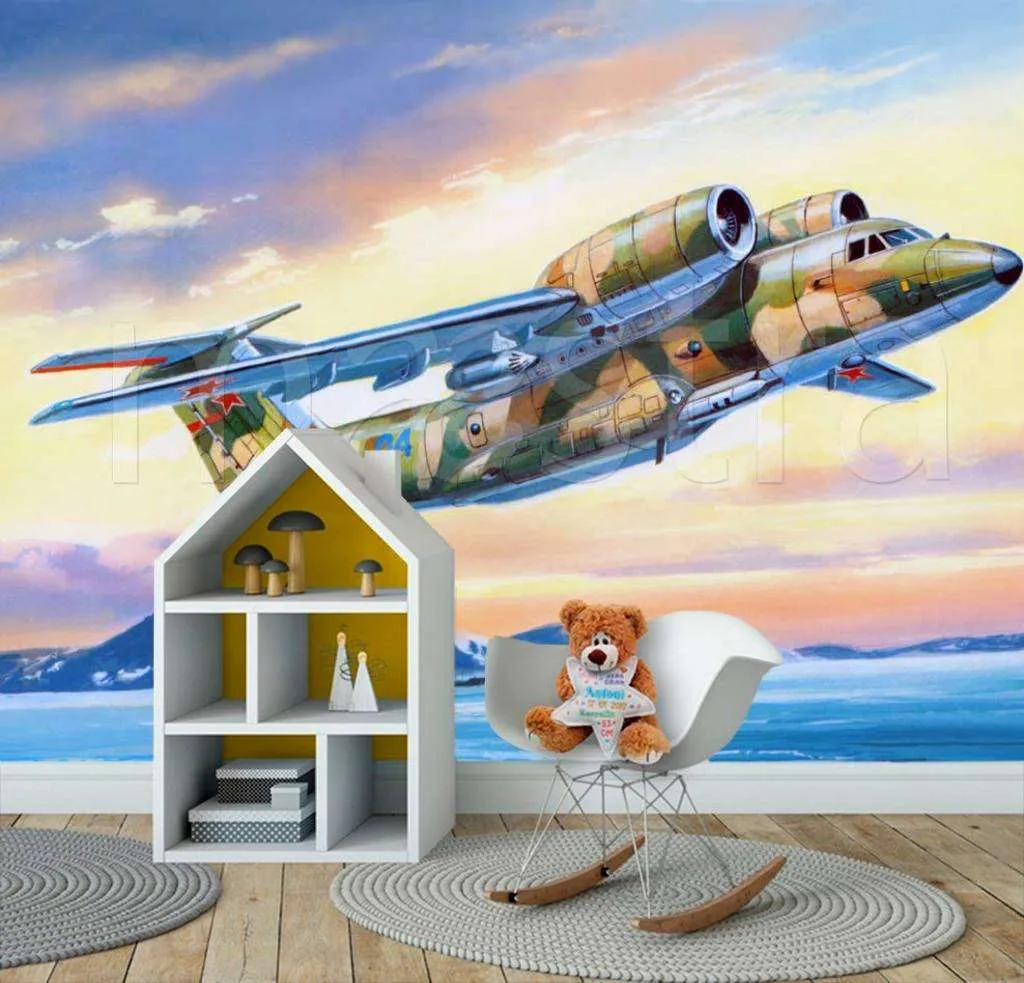 Фотообои Самолет дисней  4-390