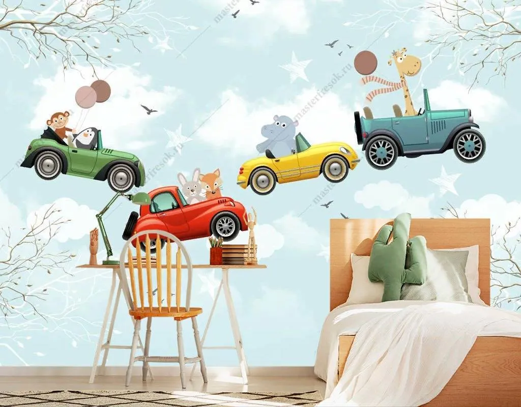 Фотообои Автомобили в небе  14-163