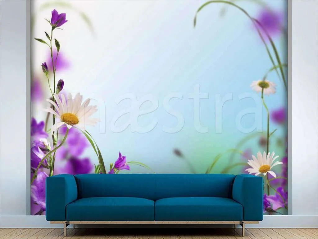 Фотообои Полевые сиреневые цветы  4-085