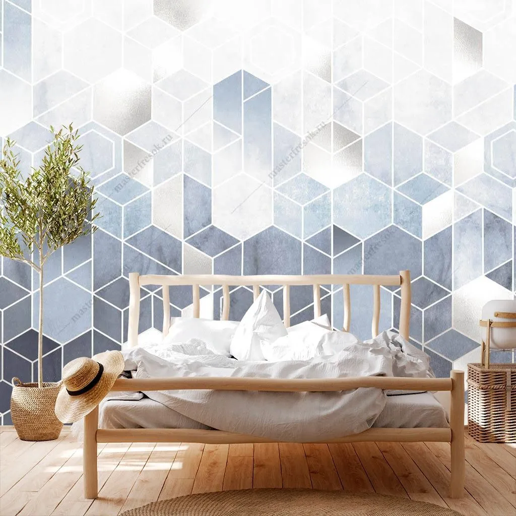 Фотообои Белые соты  9-1348