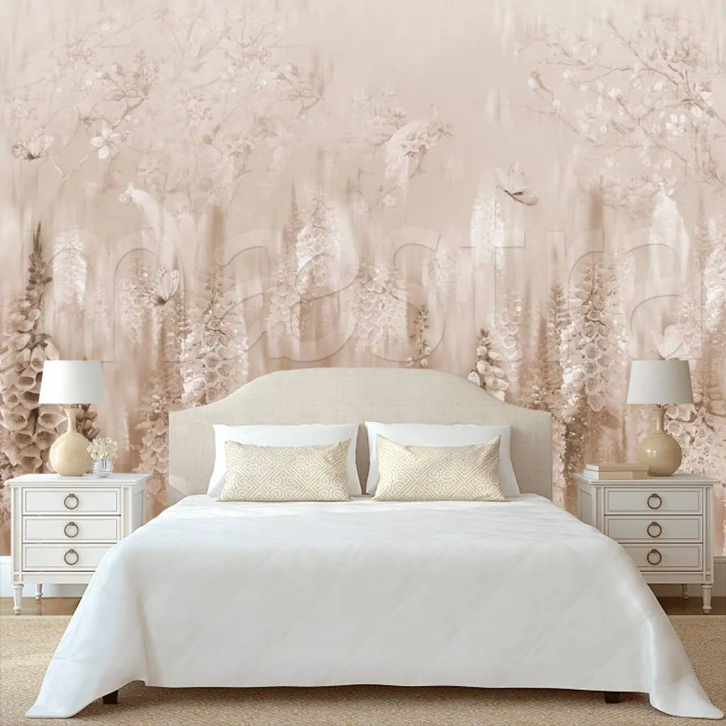 Фотообои в интерьере коричневый луг  7-919 фото