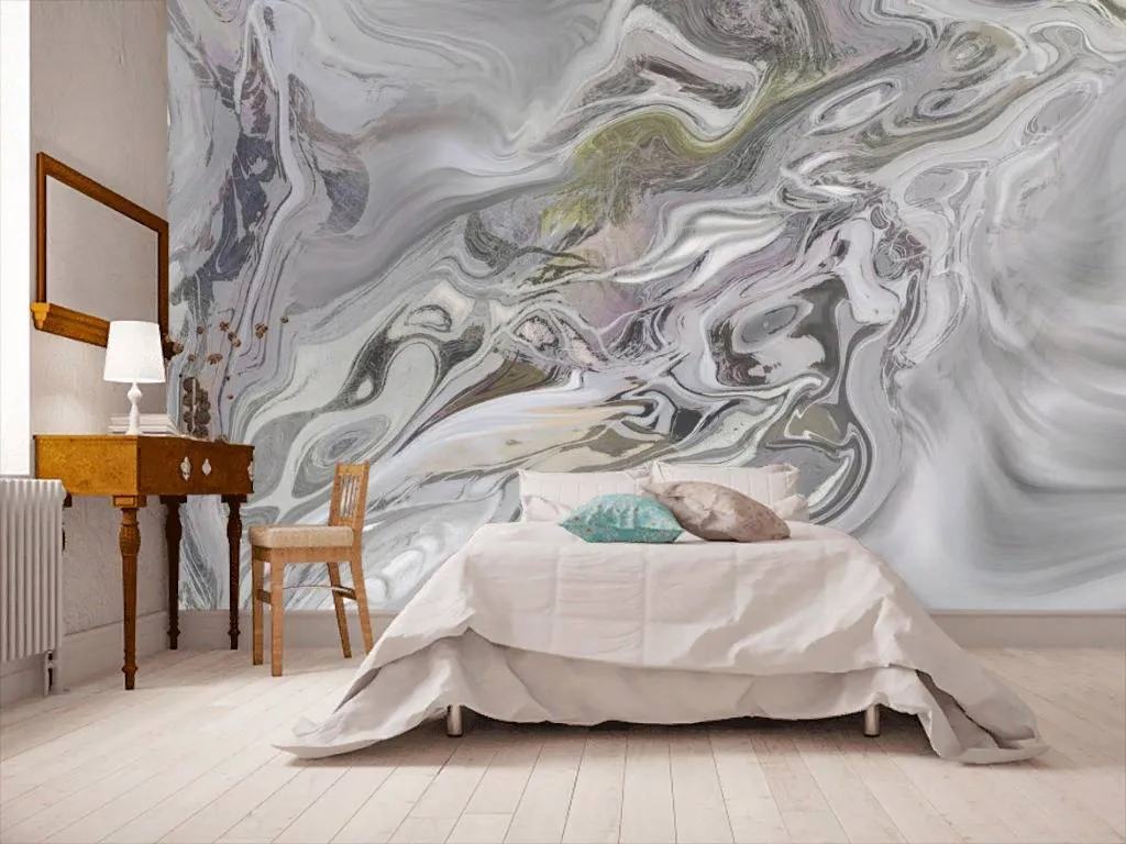 Фотообои в интерьере фиолетовый флюид  13-304 фото