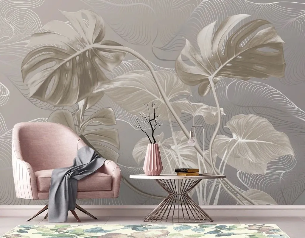 Фотообои Монстера 3д  13-720