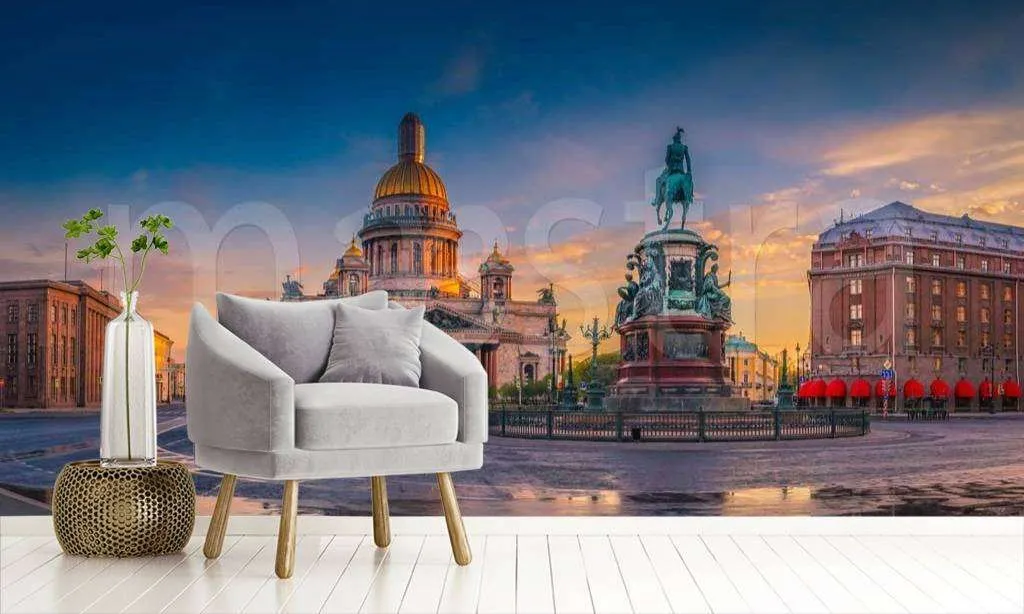Фотообои Исаакиевский собор на рассвете  9-685