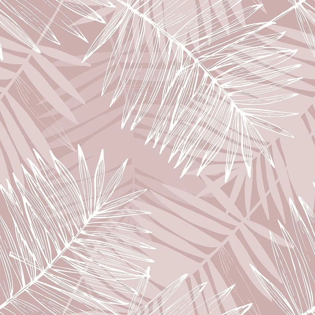 Фотообои в интерьере белые ветви на пудровом фоне  9-2088 фото