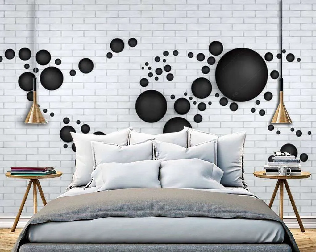 Фотообои в интерьере карта с шарами  15-603 фото