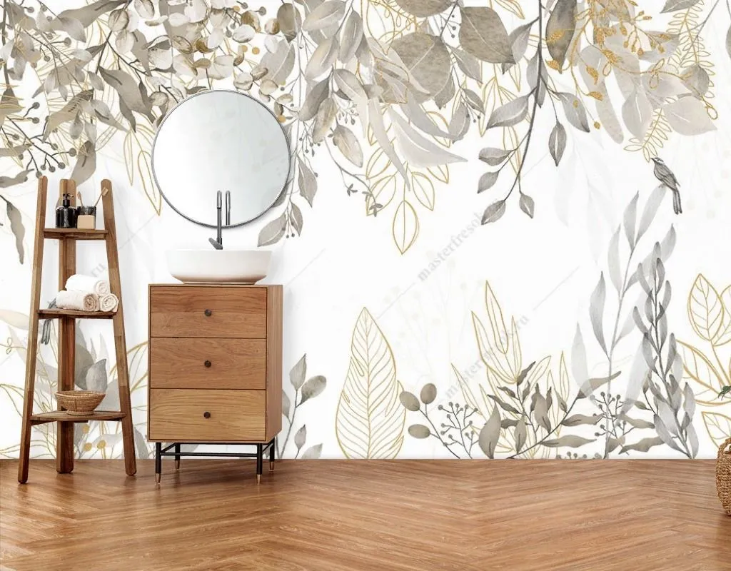 Фотообои Листья сверху и снизу  9-1754