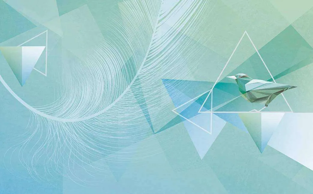 Фотообои в интерьере детские абстракция бирюзовая  15-360 фото