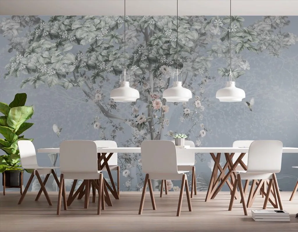 Фотообои в интерьере дерево райское  13-749 фото