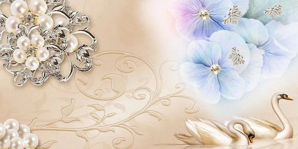 Фотообои в интерьере нежность  9-1732 фото