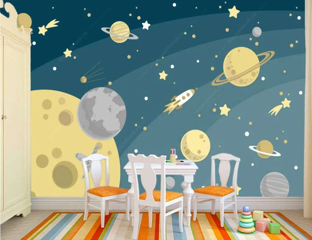 Фотообои в интерьере планеты  12-619 фото