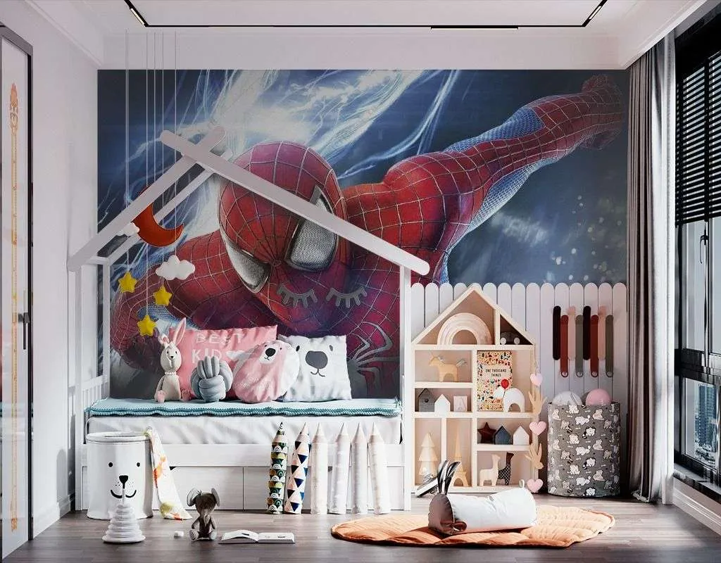 Фотообои в интерьере человек-паук  14-434 фото