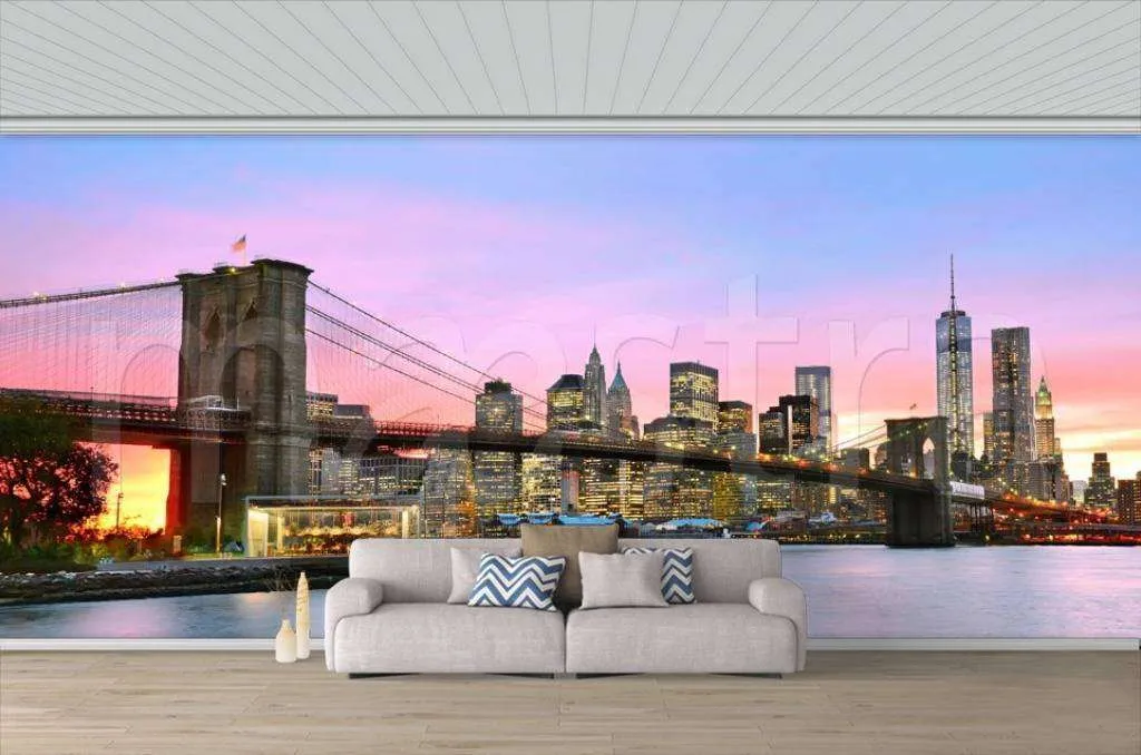 Фотообои Панорам Бруклинского моста  9-820