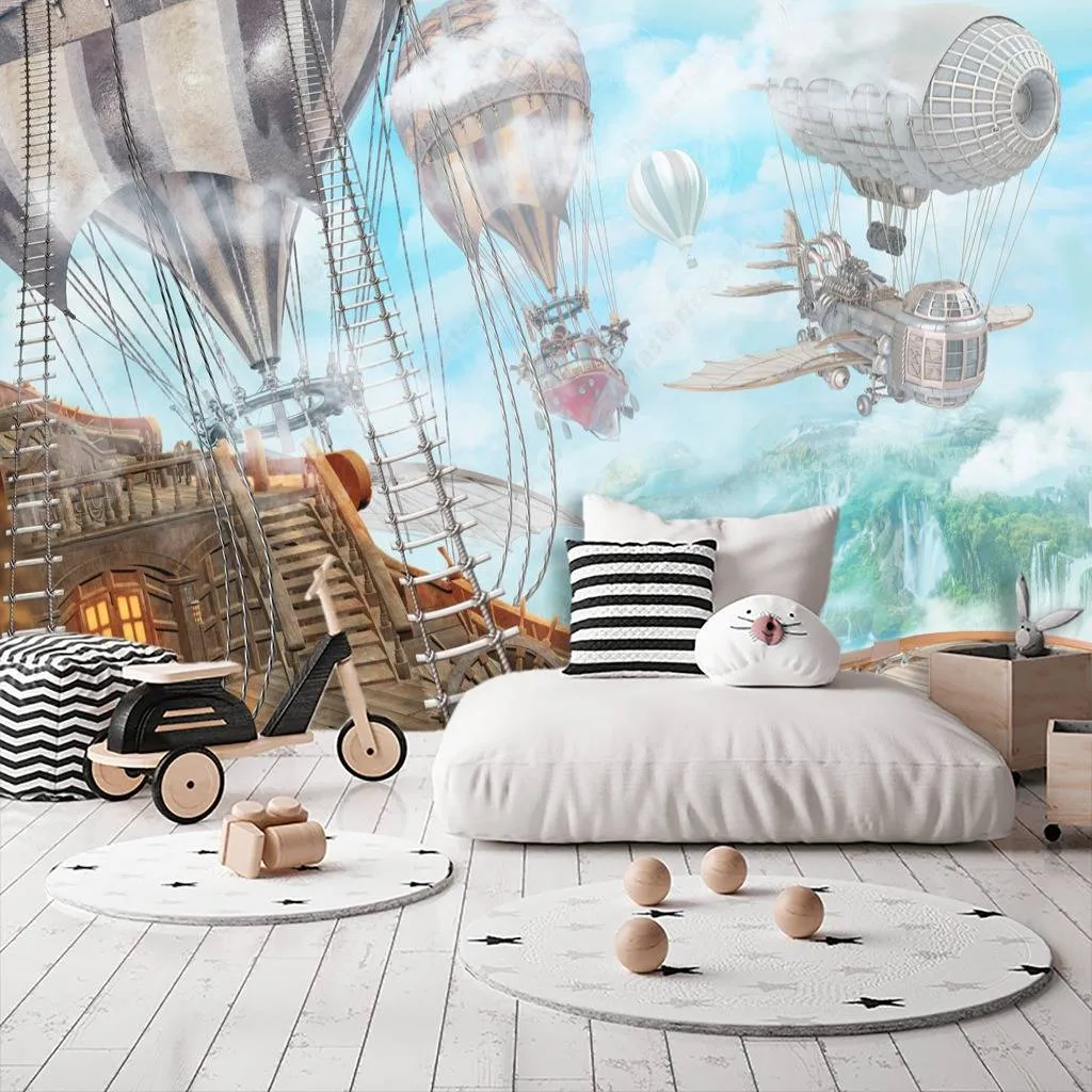 Фотообои Корабли в небе  13-173