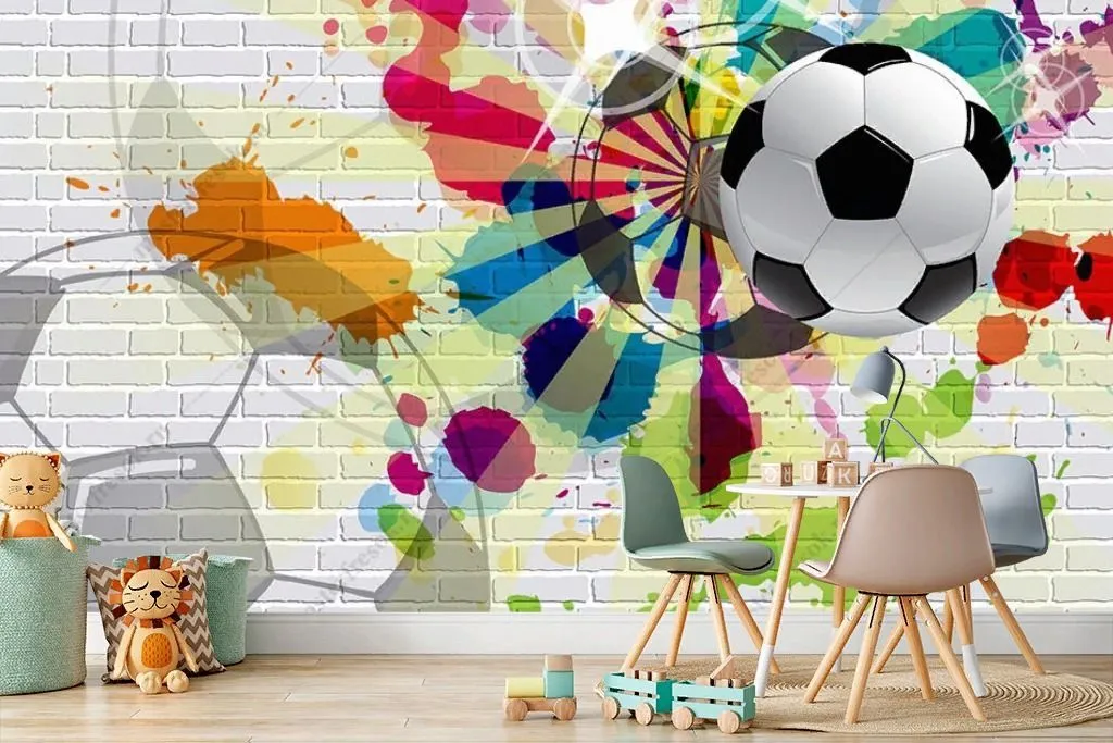 Фотообои Красочный футбол  14-345