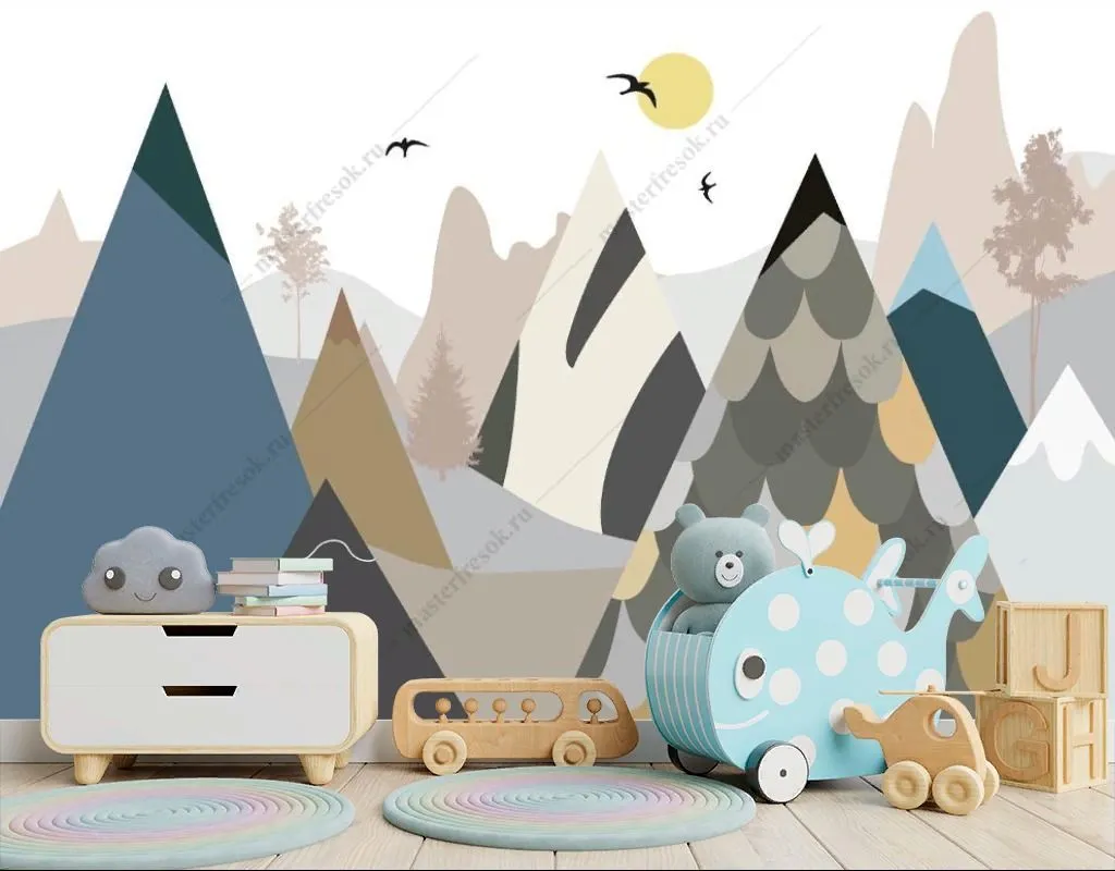 Фотообои Разноцветные холмы  14-614