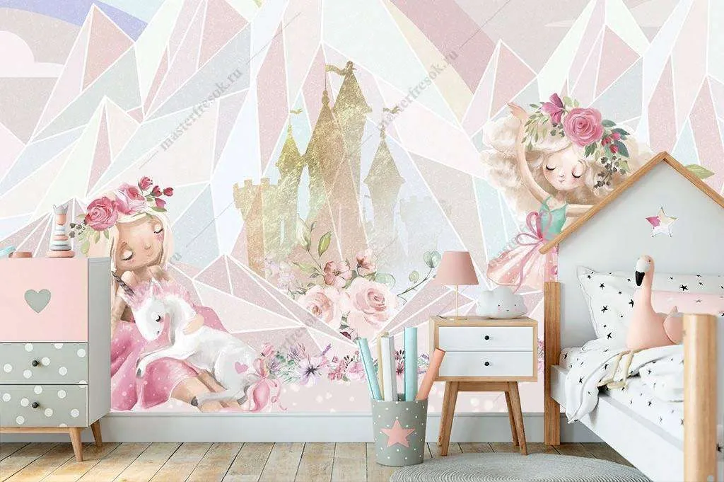 Фотообои в интерьере танцующие балерины  14-078 фото