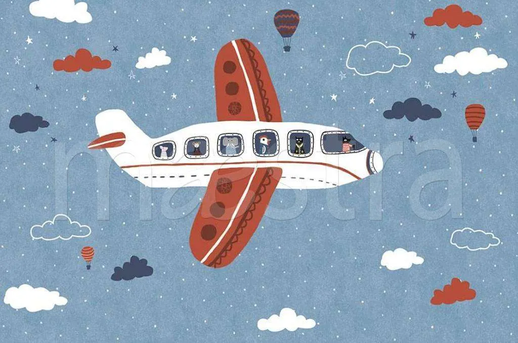 Фотообои в интерьере зверята в полете  15-212 фото