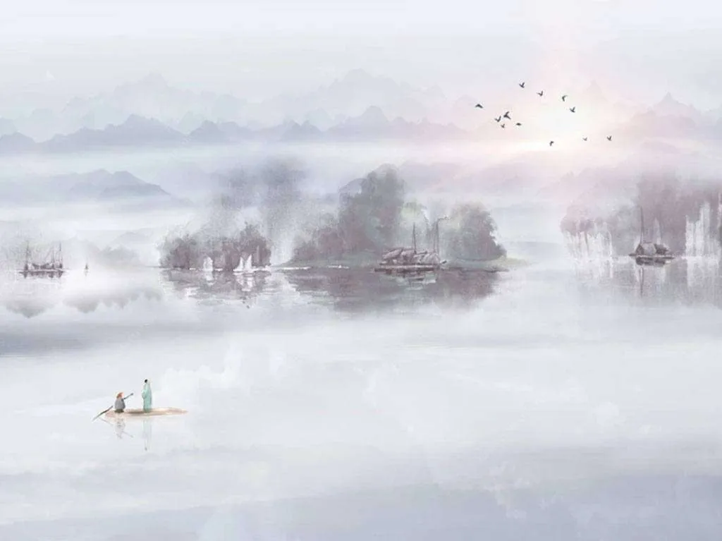 Фотообои в интерьере лодка  15-682 фото