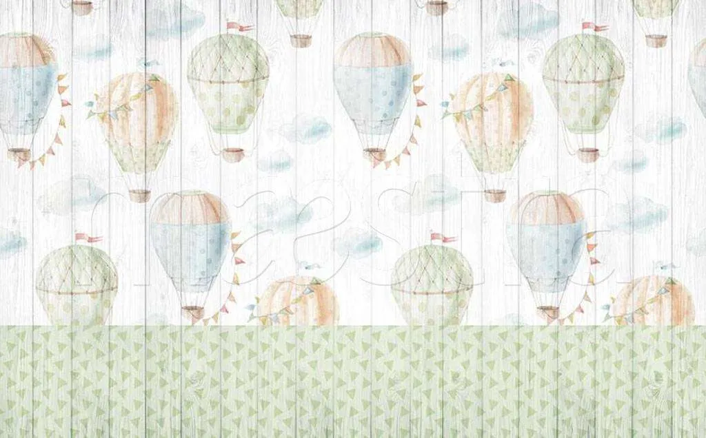 Фотообои в интерьере воздушные шары фон  15-115 фото