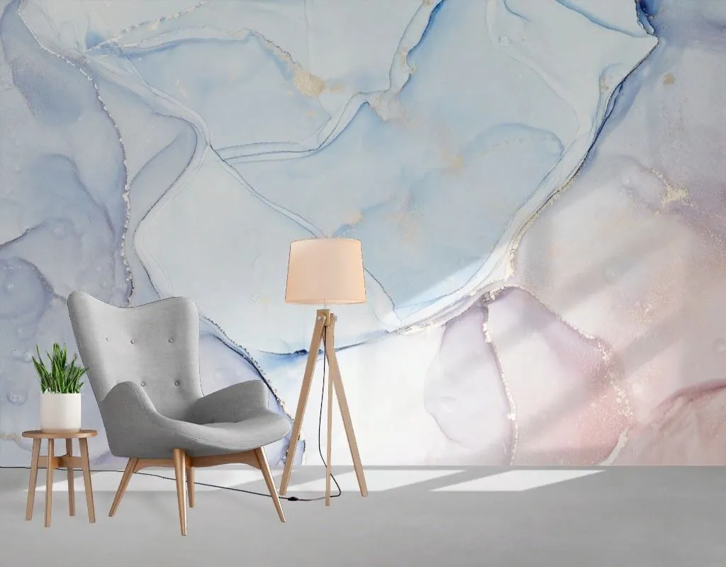 Фотообои Мрамор голубой  9-2042