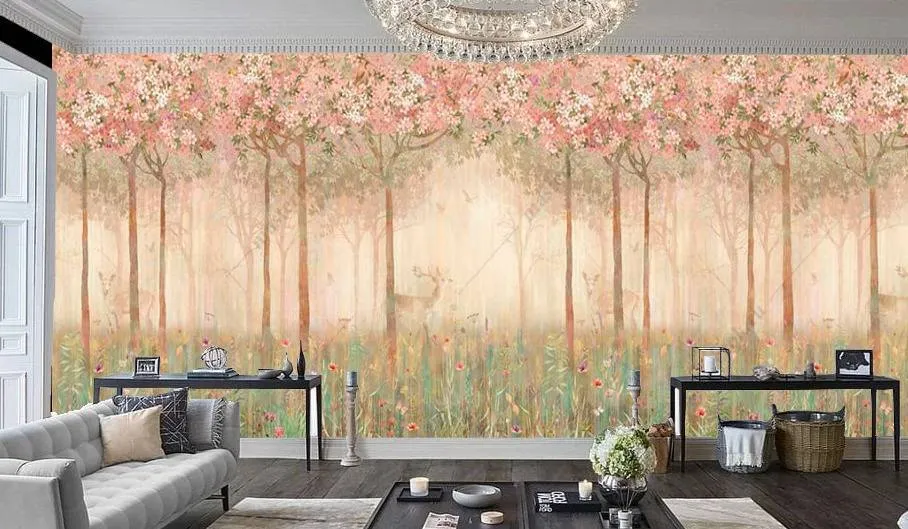 Фотообои в интерьере волшебный лес 2  10-707 фото