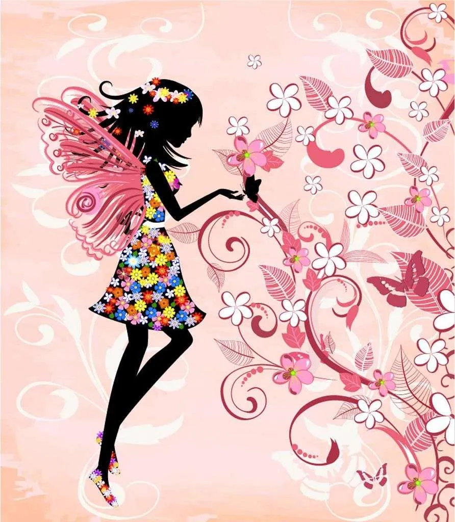 Фотообои в интерьере фея бабочка  12-1252 фото