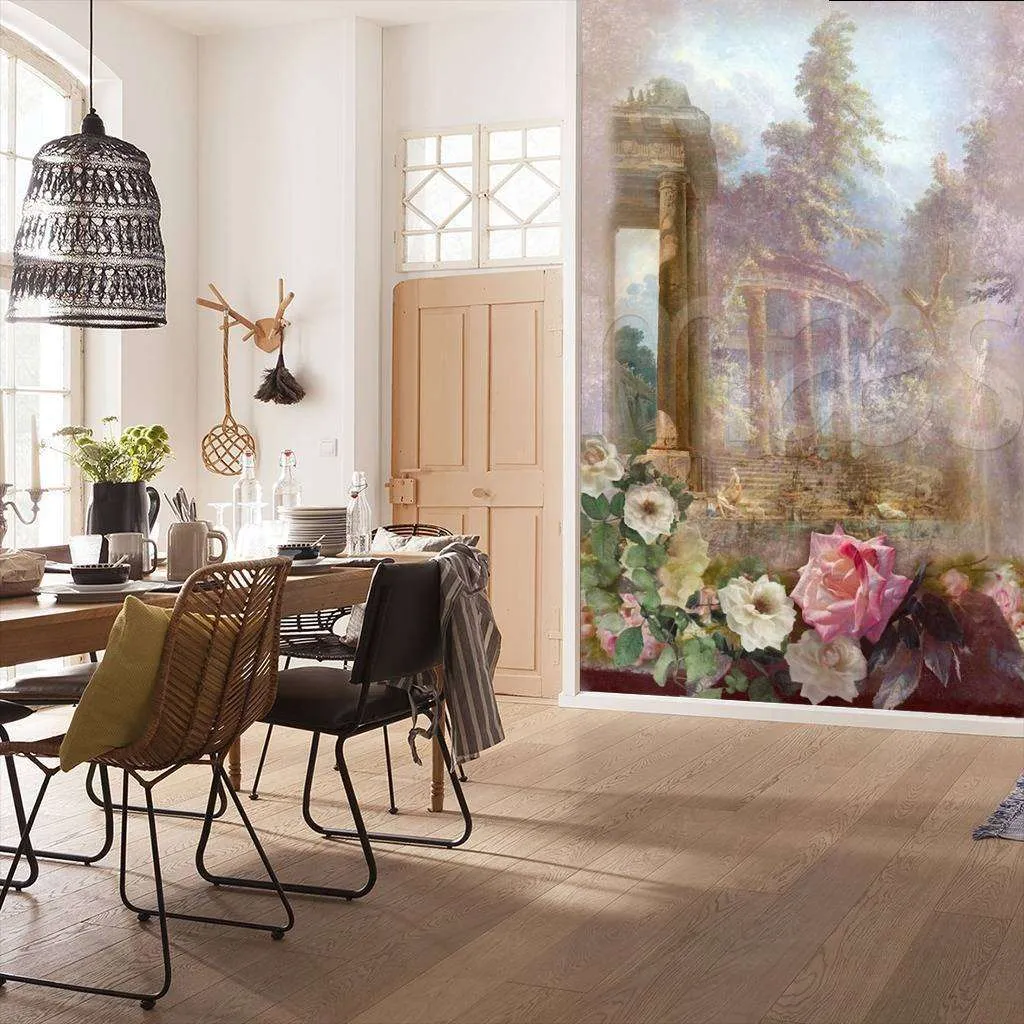 Фотообои Руины древнего храма в цветах  5-107